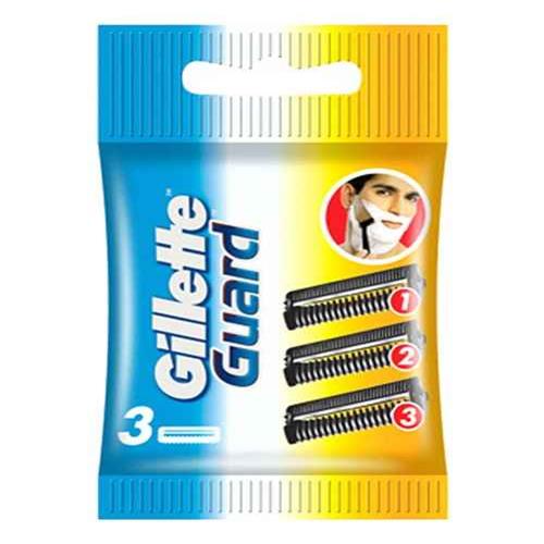 GILLETTE GUARD 3 CARTRIDGES...